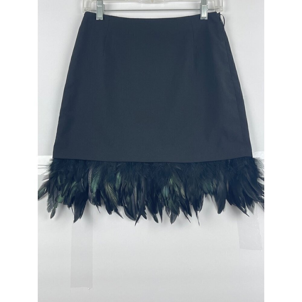 Kira Plasinina women's skirt  fearger trim hem black med